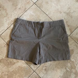 LOFT dark khaki/gray chino shorts Size 10